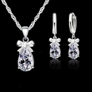 925 Sterling Silver Pendant Earrings And Necklace Set